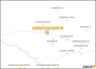 map of Krasnikovskaya
