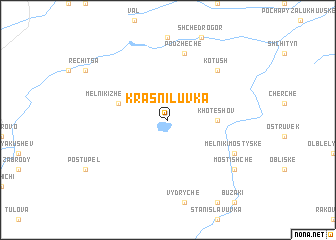 map of Krasʼniluvka