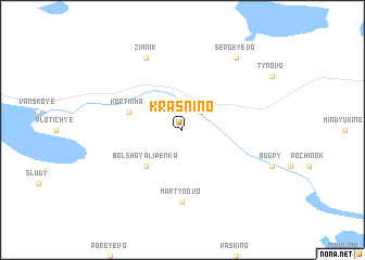 map of Krasnino