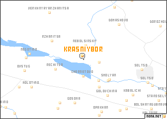 map of Krasniy Bor