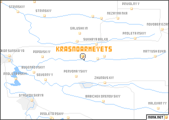 map of (( Krasnoarmeyets ))