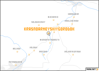 map of Krasnoarmeyskiy Gorodok