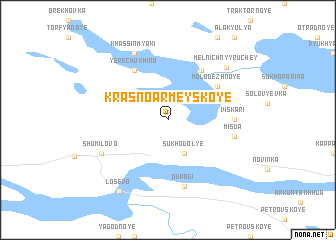 map of Krasnoarmeyskoye