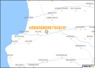 map of Krasnoarmeyskoye