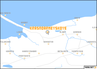 map of Krasnoarmeyskoye