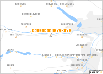 map of Krasnoarmeyskoye