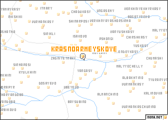 map of Krasnoarmeyskoye