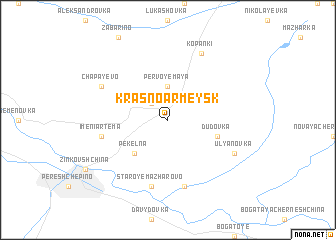 map of Krasnoarmeysk