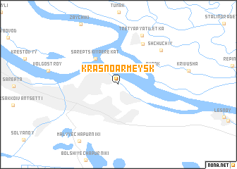 map of Krasnoarmeysk