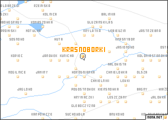 map of Krasnoborki