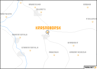 map of Krasnoborsk