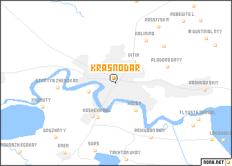 map of Krasnodar