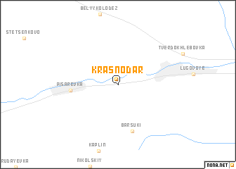 map of Krasnodar