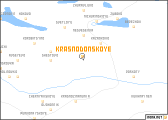 map of Krasnodonskoye