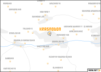 map of Krasnodon