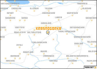 map of Krasnogorka