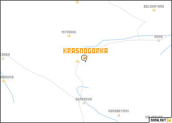 map of Krasnogorka