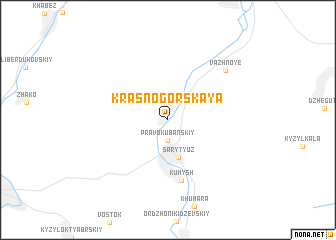 map of Krasnogorskaya