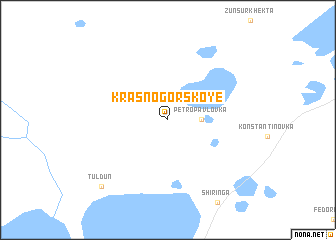 map of Krasnogorskoye