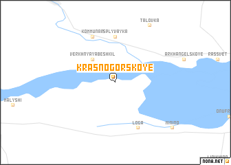 map of Krasnogorskoye