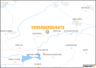 map of Krasno Gradishte