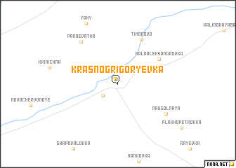 map of Krasnogrigorʼyevka