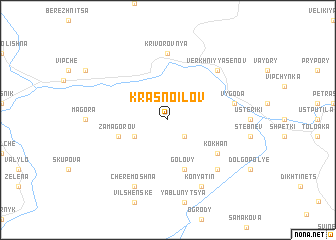 map of Krasnoilov