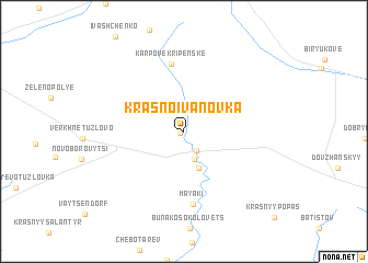 map of Krasno-Ivanovka