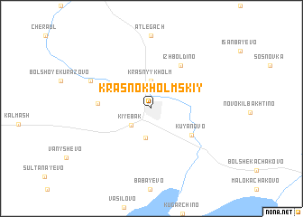 map of Krasnokholmskiy