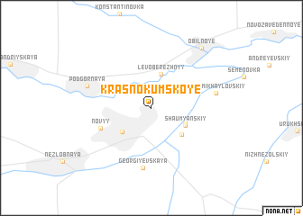 map of Krasnokumskoye