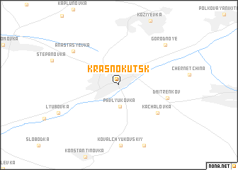 map of Krasnokutsk