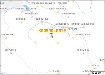 map of Krasnolesʼye