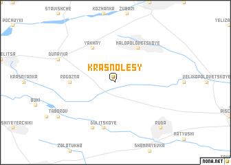 map of Krasnolesy