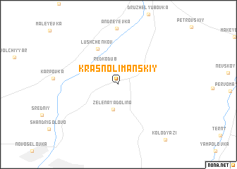 map of Krasnolimanskiy