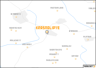 map of Krasnolip\