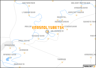 map of Krasnolyubetsk