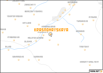 map of Krasnomayskaya