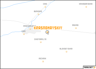map of Krasnomayskiy