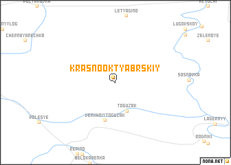 map of Krasnooktyabr\
