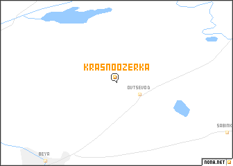 map of Krasnoozërka