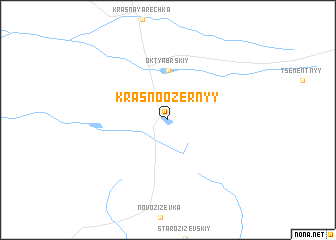 map of Krasnoozërnyy