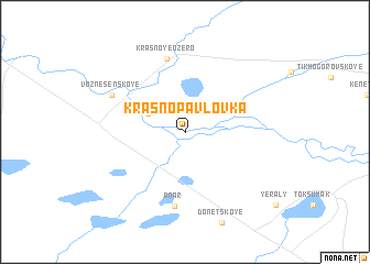 map of Krasno-Pavlovka