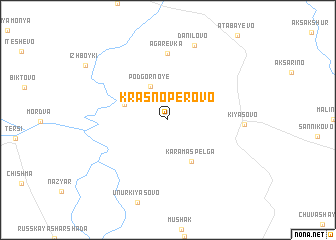 map of Krasnopërovo