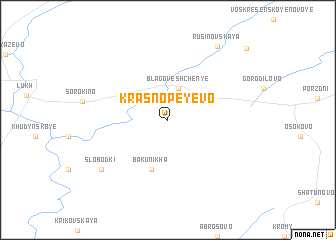 map of Krasnopeyevo