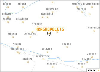 map of Krasnopolets