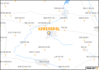 map of Krasnopolʼ