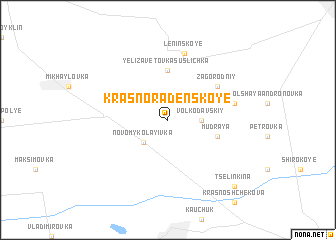 map of Krasno-Radenskoye