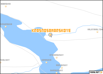 map of Krasnosamarskoye