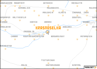 map of Krasnosëlka