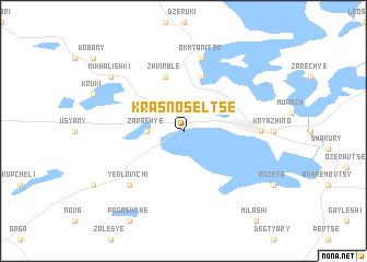 map of Krasnoselʼtse